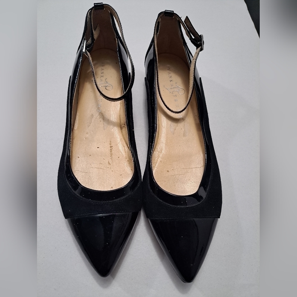 Ivanka Trump Luana Black Patent Leather Shoe Size 9M